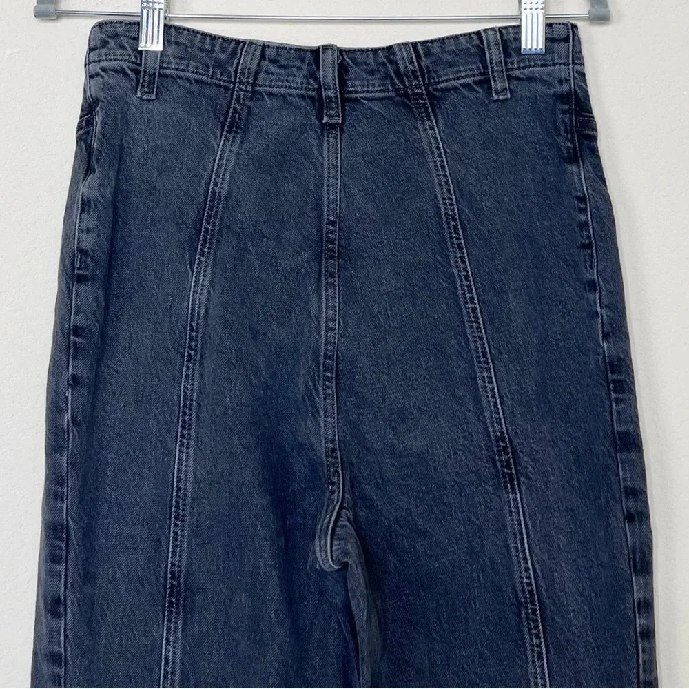 Free‎ People Florence Black Gray Flare Jeans